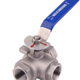 3-Way Ball Valve 1/2 NPT