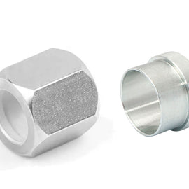 SAE Hydraulic adapter Male Straight Stainless Steel Nuts and JIC Tube Sleeve 37 degree Cut Ring hydraulic fittings adapter fitting ve